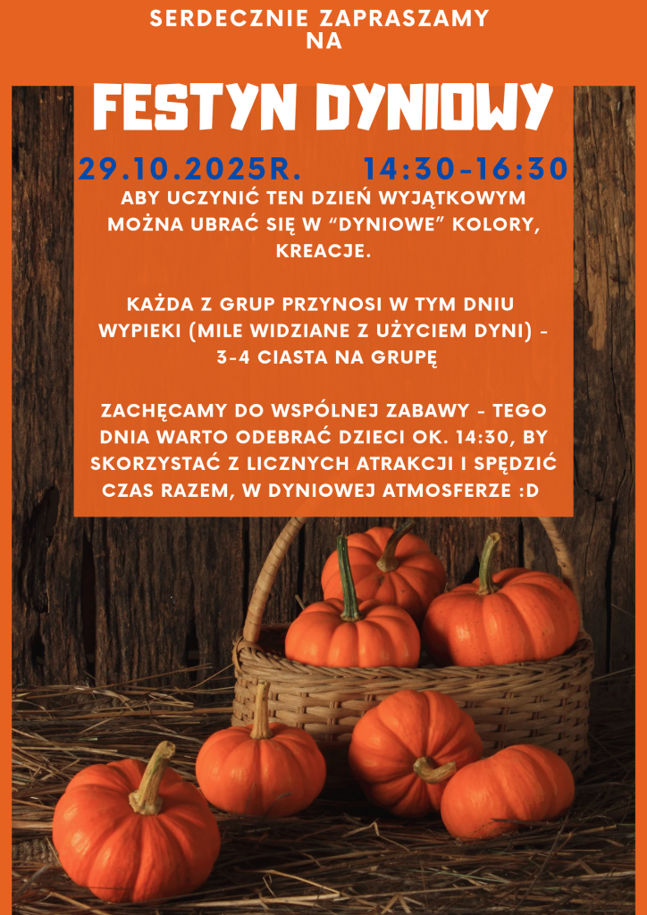 plakat dyniowy festyn