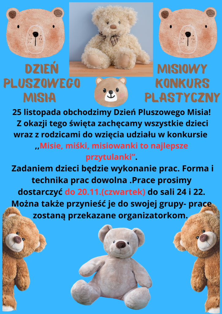 PLAKAT KONKURS DZIEŃ MISIA