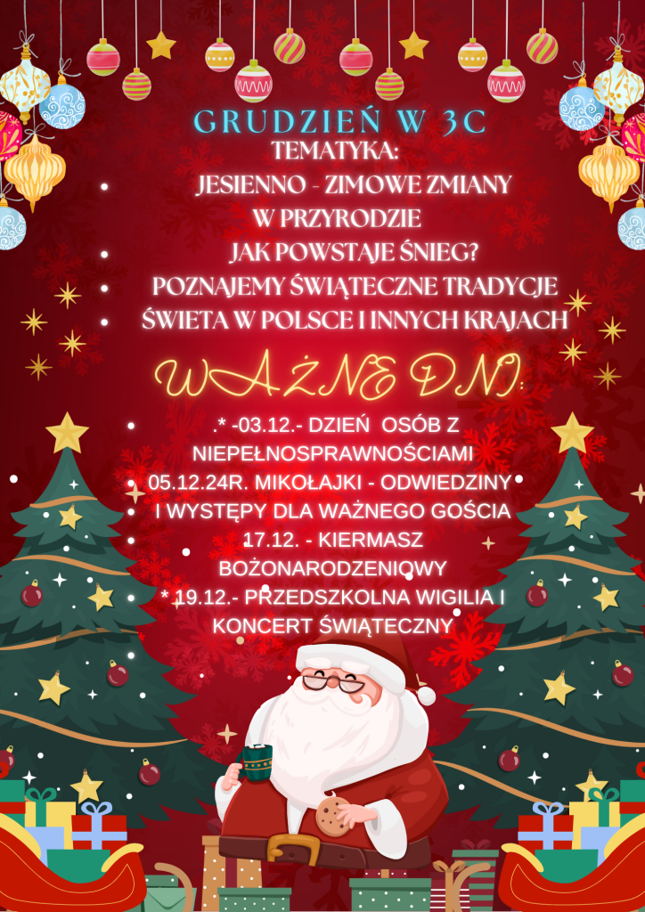 3! 3c grudzień - tematyka